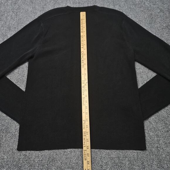 Y2K‎ Polo Jeans Company Ralph Lauren V Neck Sweater Large Black Preppy Vintage - Picture 6 of 7